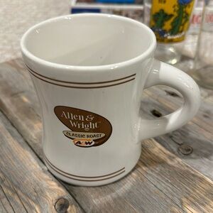 Vintage Thick and Heavy A&W Allen and Wright Classic Roast Coffee Cup.